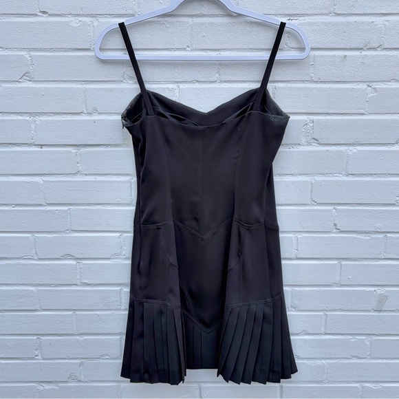 Versace Jeans Couture VTG 90s Y2K Little Black Dress w/ Pleated Skirt SZ 0/2 XS - Picture 10 of 10